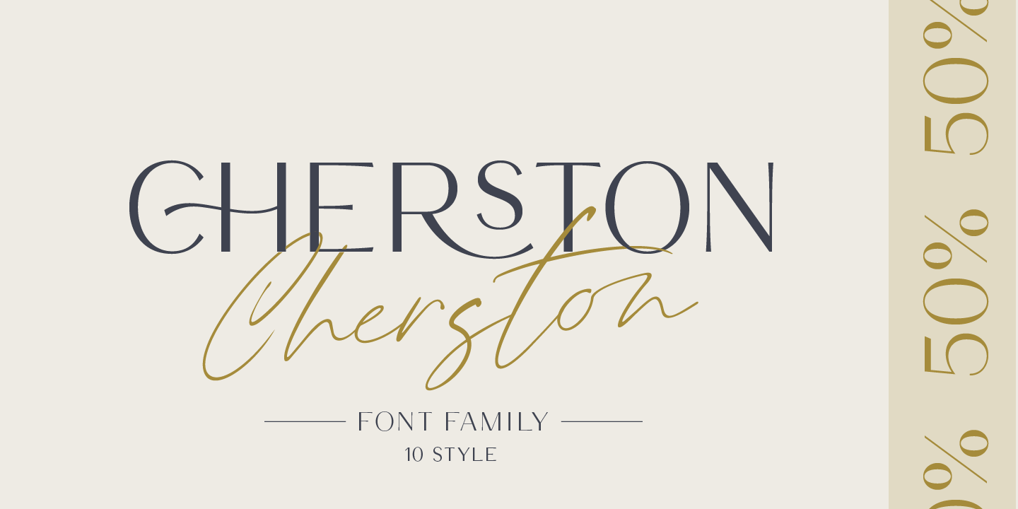 Beispiel einer Cherston Bold Round-Schriftart